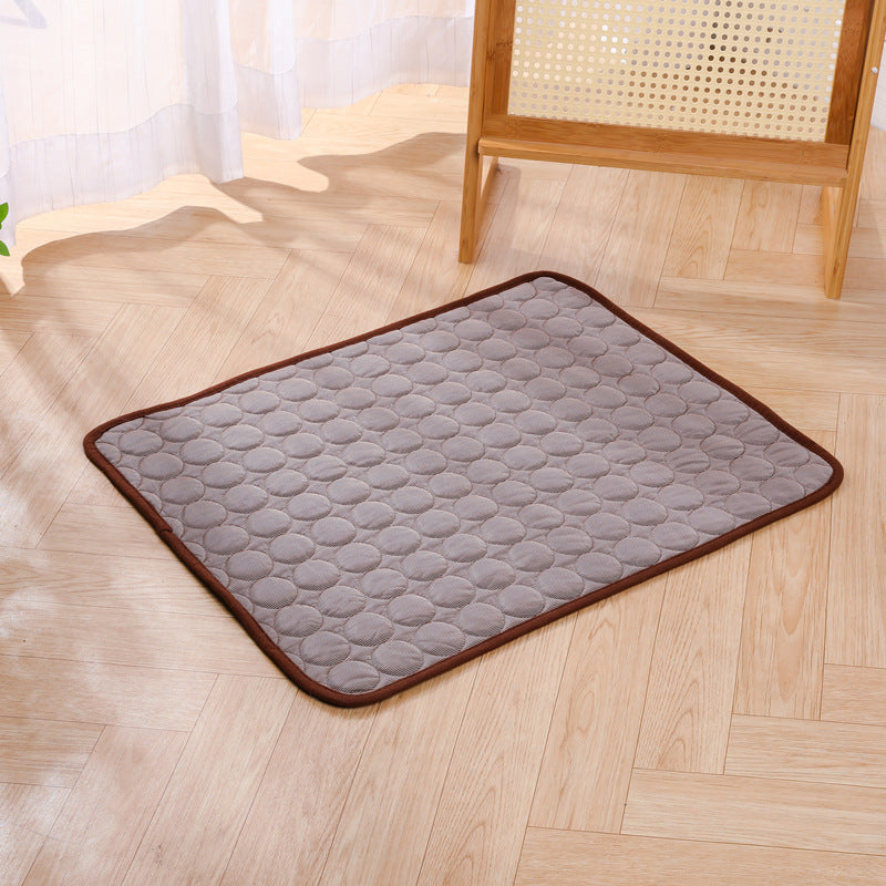 Summer Pet Cooling Mat Ice Silk Pad