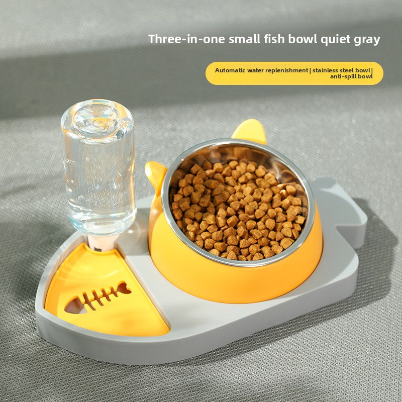 New three-in-one small fish shape feeding water dispenser