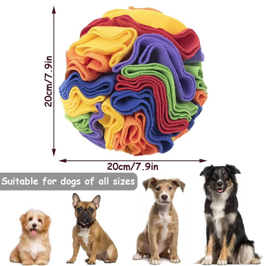 Foldable Pet Sniffing Ball Toy with Treat Compartments