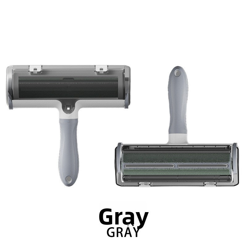 Pet roller brush clothes remover