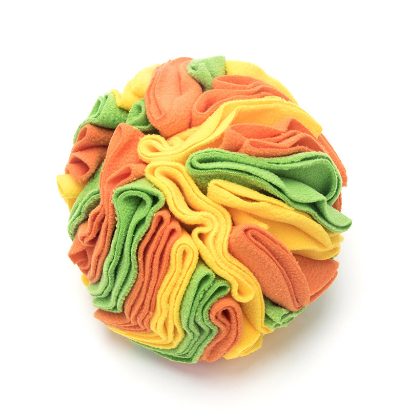 Foldable Pet Sniffing Ball Toy with Treat Compartments