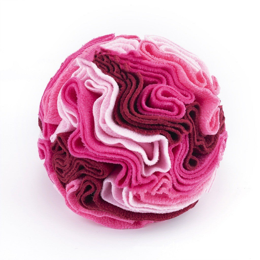 Foldable Pet Sniffing Ball Toy with Treat Compartments