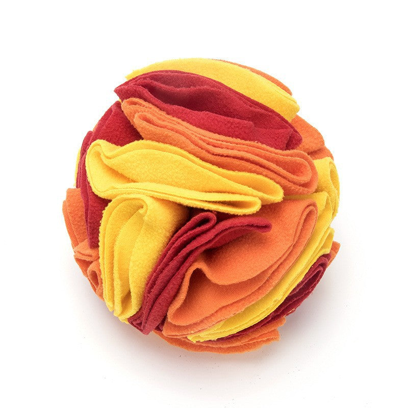 Foldable Pet Sniffing Ball Toy with Treat Compartments