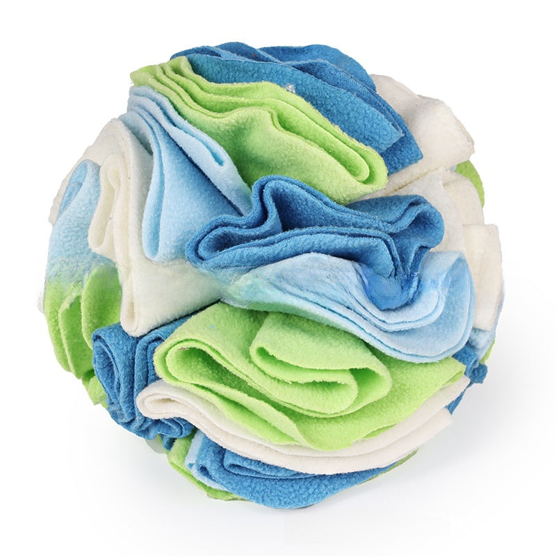 Foldable Pet Sniffing Ball Toy with Treat Compartments