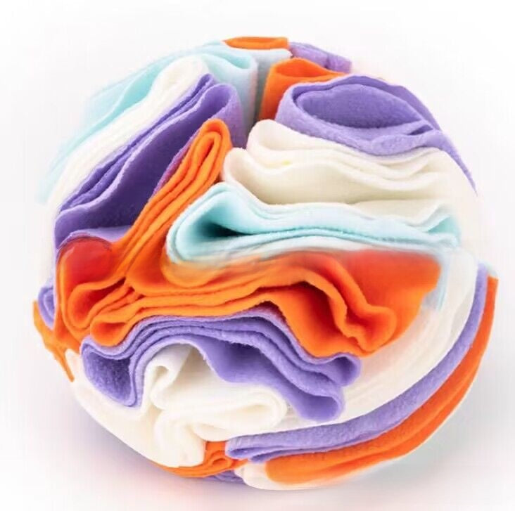 Foldable Pet Sniffing Ball Toy with Treat Compartments