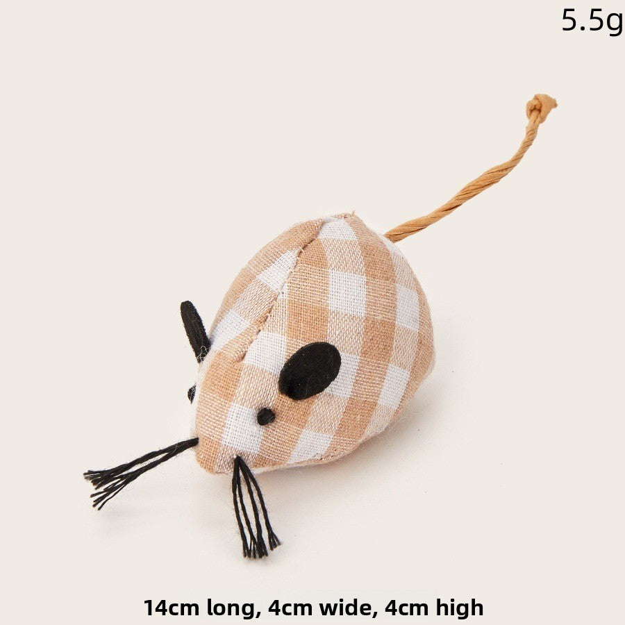Cat toy: realistic plush mouse
