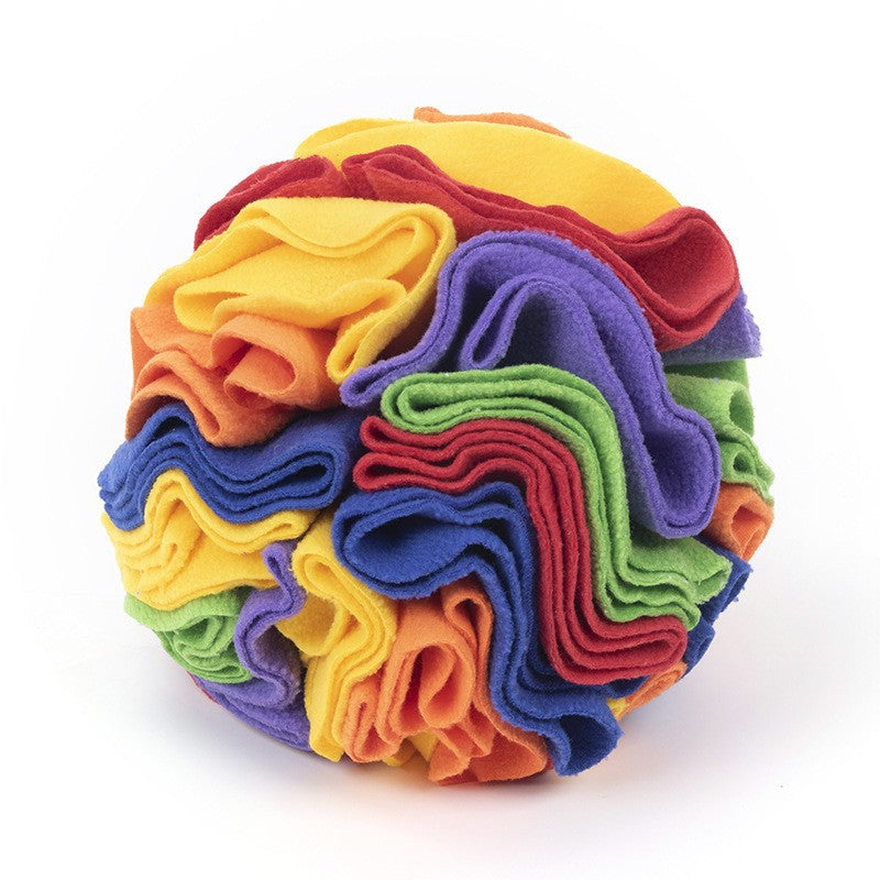 Foldable Pet Sniffing Ball Toy with Treat Compartments