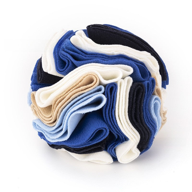 Foldable Pet Sniffing Ball Toy with Treat Compartments