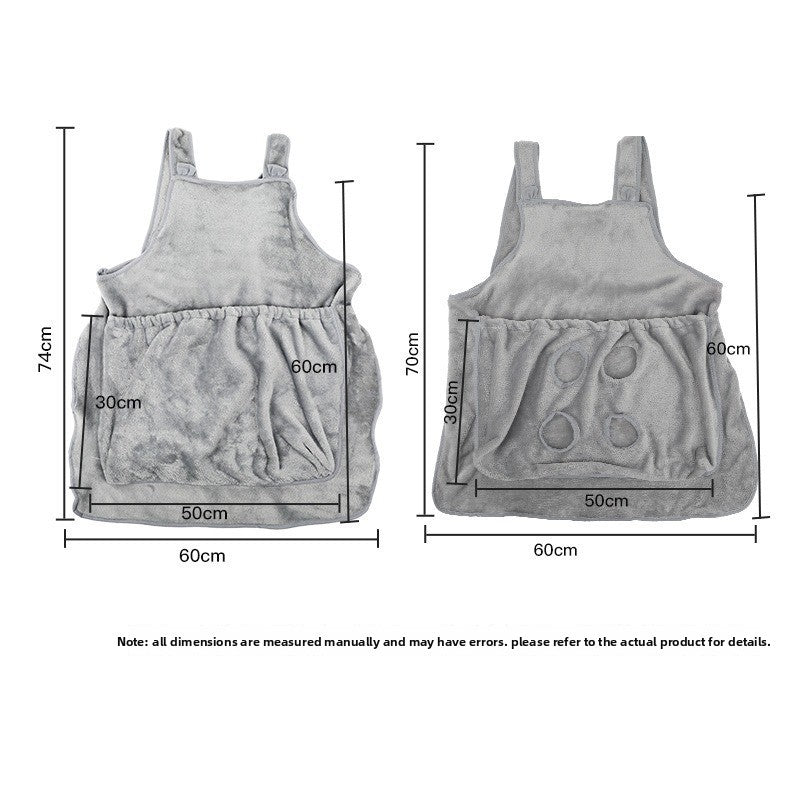 Soft Cat Grooming Apron Anti-Scratch Pet Clothes
