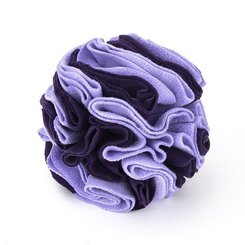 Foldable Pet Sniffing Ball Toy with Treat Compartments