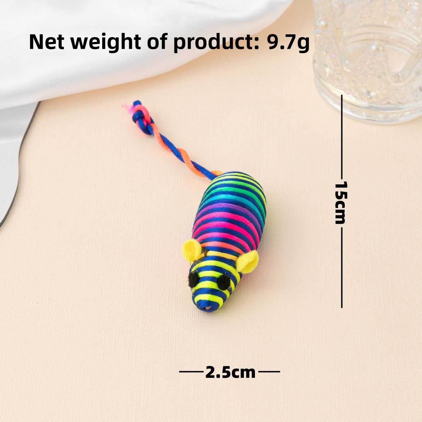 Cat toy: realistic plush mouse