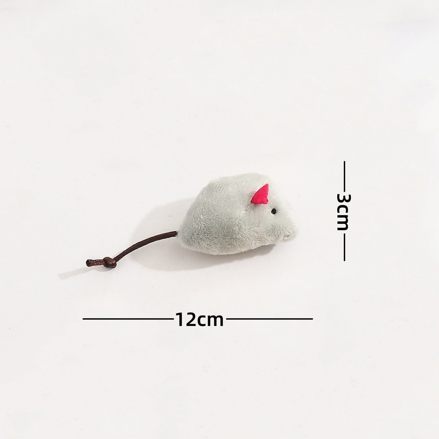 Cat toy: realistic plush mouse