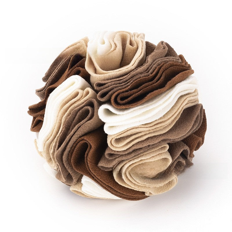 Foldable Pet Sniffing Ball Toy with Treat Compartments