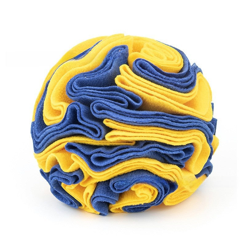 Foldable Pet Sniffing Ball Toy with Treat Compartments