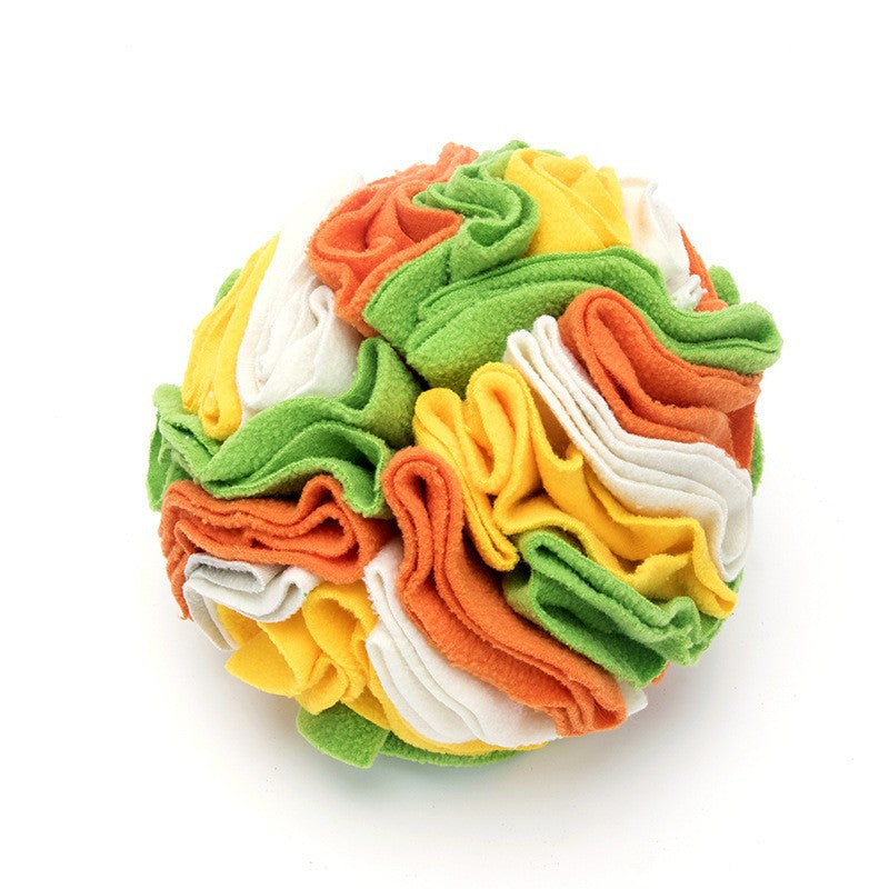 Foldable Pet Sniffing Ball Toy with Treat Compartments
