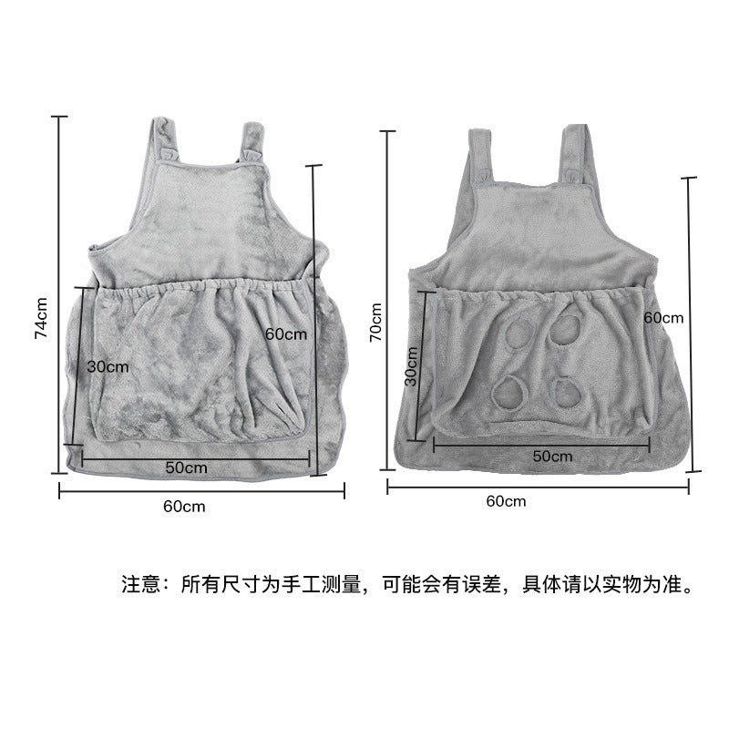 Soft Cat Grooming Apron Anti-Scratch Pet Clothes