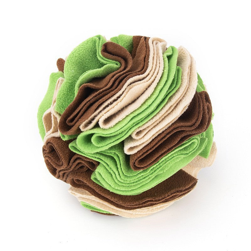 Foldable Pet Sniffing Ball Toy with Treat Compartments