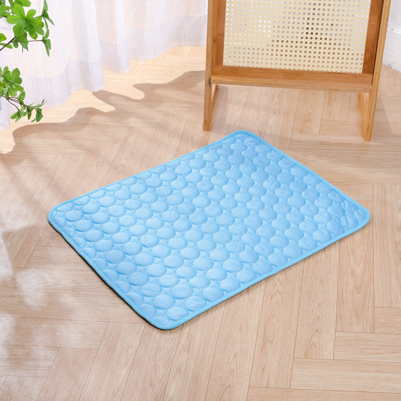 Summer Pet Cooling Mat Ice Silk Pad