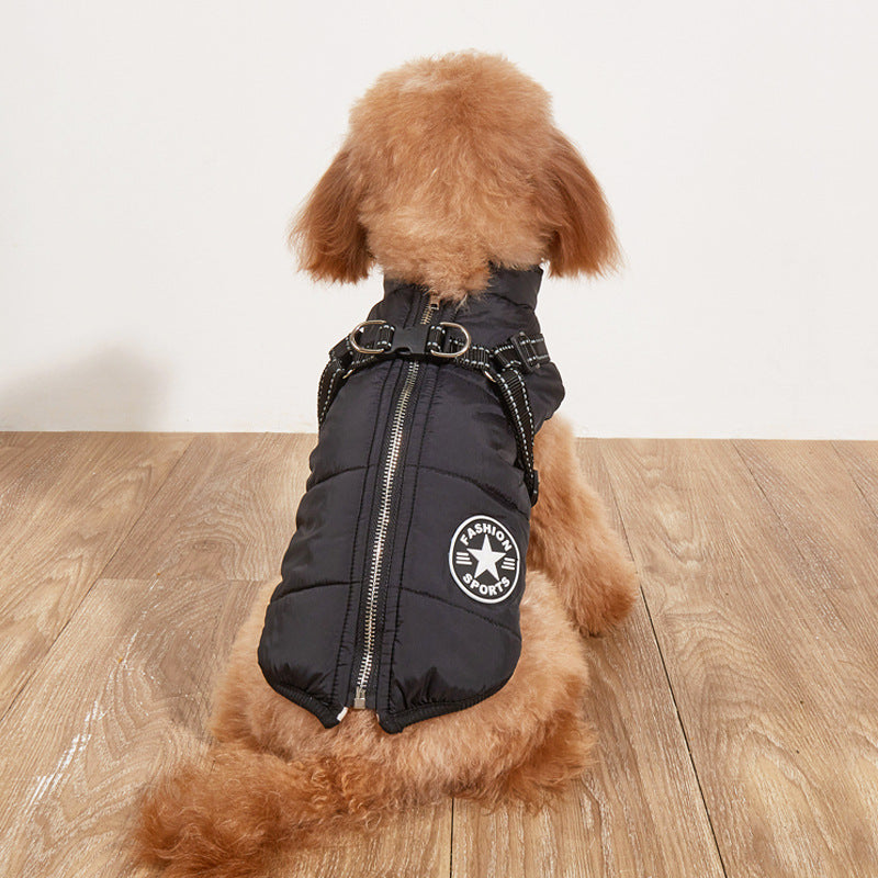 Pet clothes for keeping dogs warm in autumn and winter - cotton dog coats