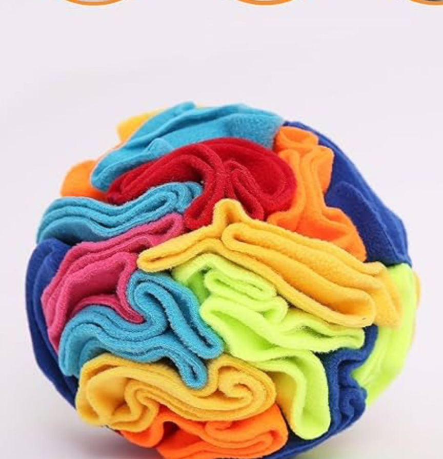 Foldable Pet Sniffing Ball Toy with Treat Compartments