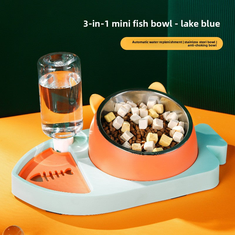 New three-in-one small fish shape feeding water dispenser