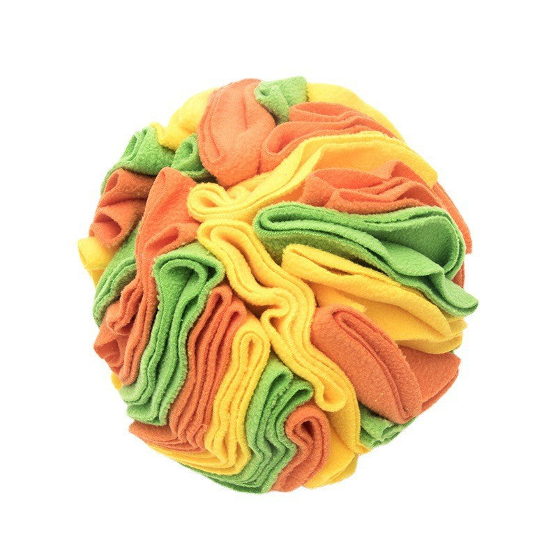 Foldable Pet Sniffing Ball Toy with Treat Compartments