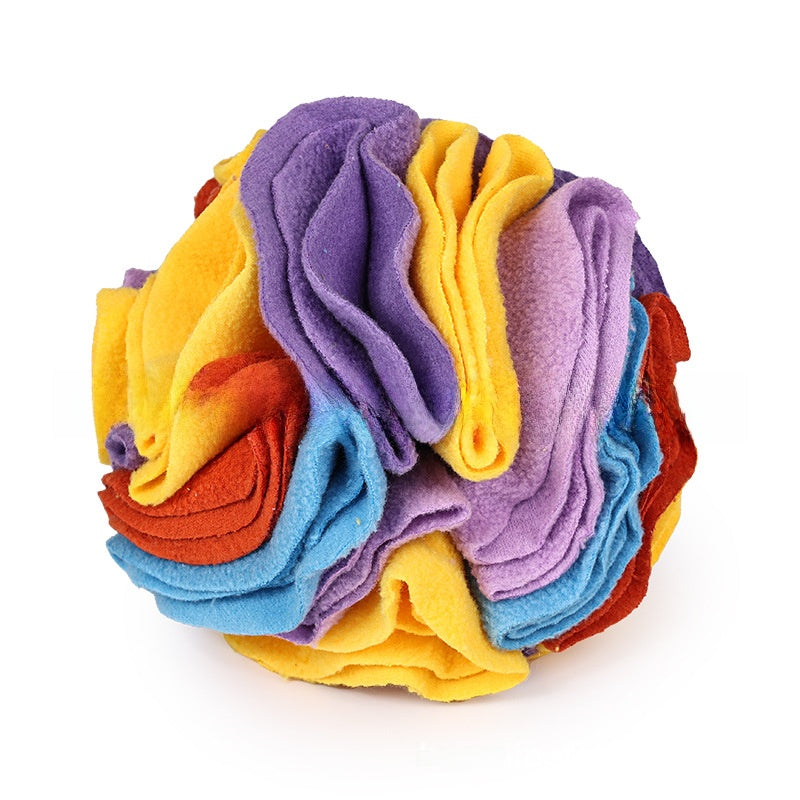 Foldable Pet Sniffing Ball Toy with Treat Compartments
