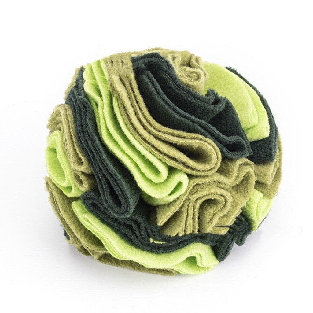 Foldable Pet Sniffing Ball Toy with Treat Compartments