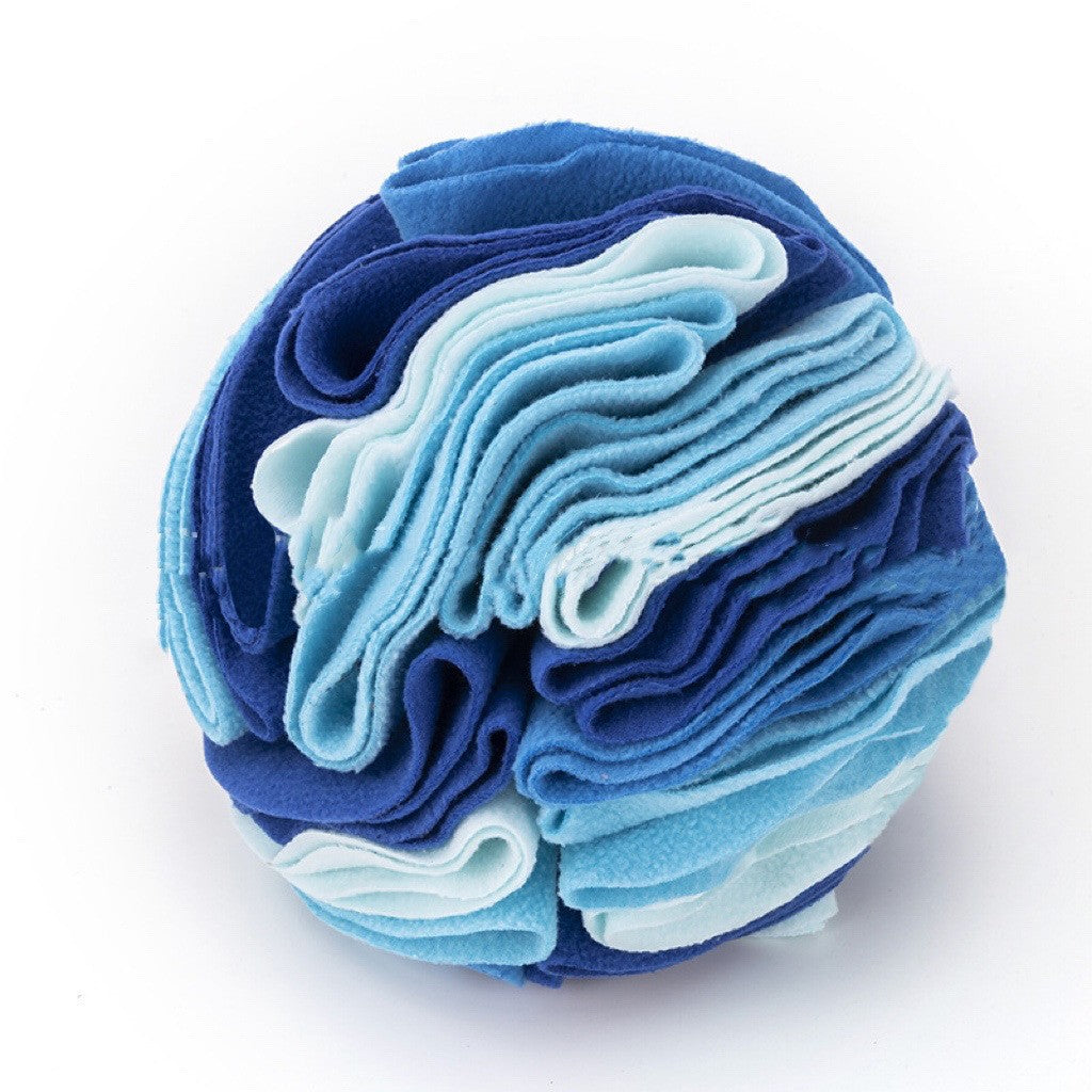 Foldable Pet Sniffing Ball Toy with Treat Compartments