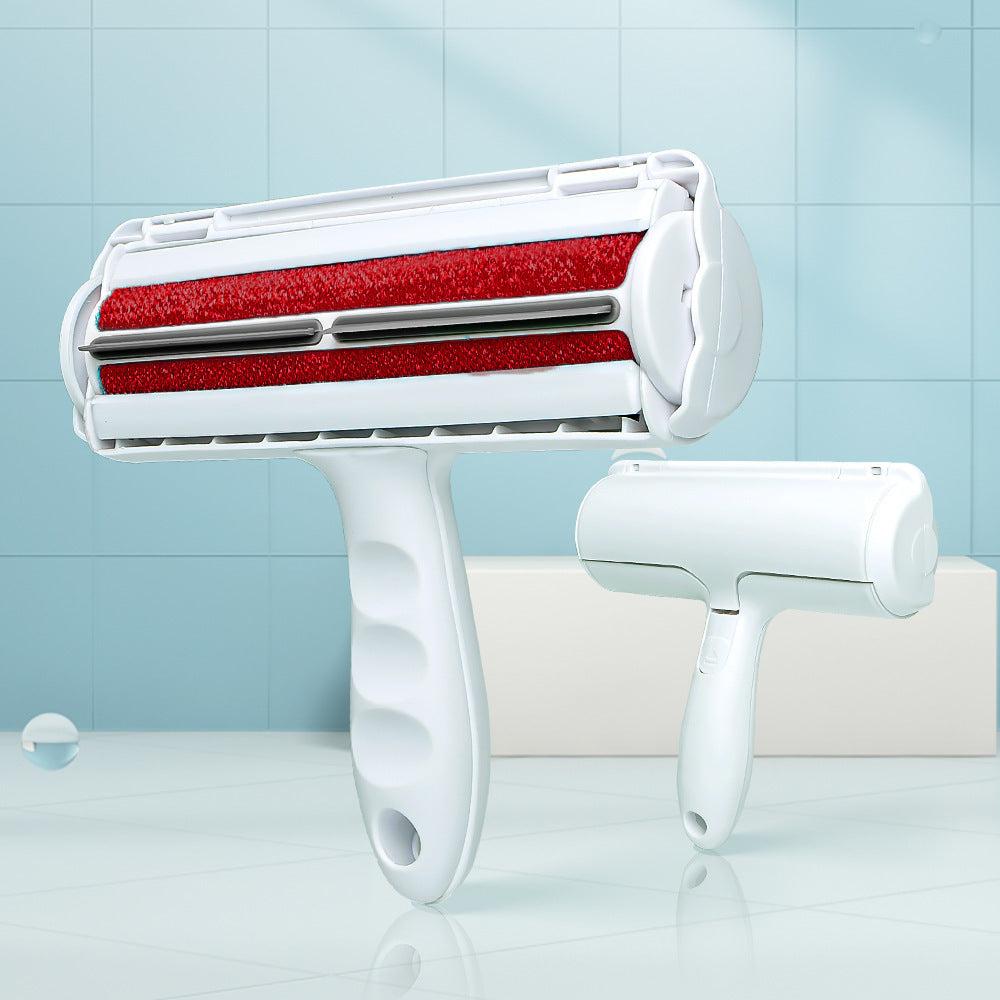 Pet roller brush clothes remover