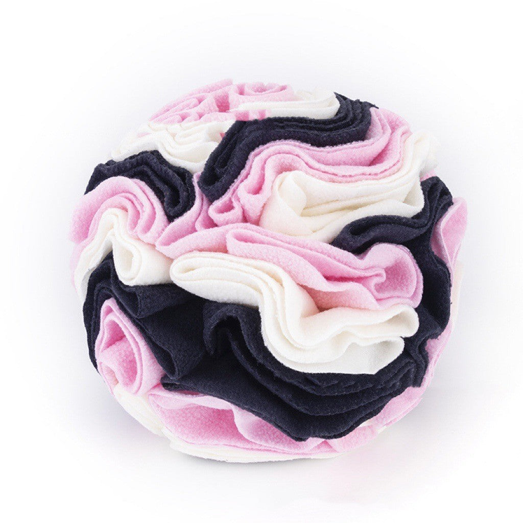 Foldable Pet Sniffing Ball Toy with Treat Compartments